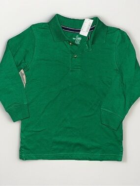 The Children's Place Kelly Green Long-Sleeve Polo